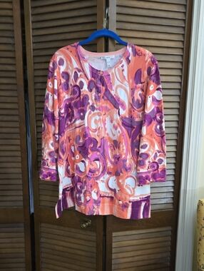 Isaac Mizrahi Live! Pastel Cardigan in Pink and Peach NWOT